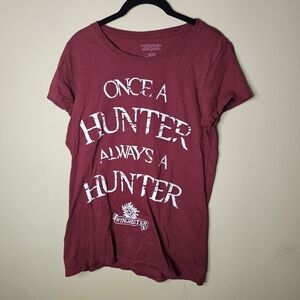 Supernatural Once A Hunter Always A Hunter Winchester Ladies Fit Tee